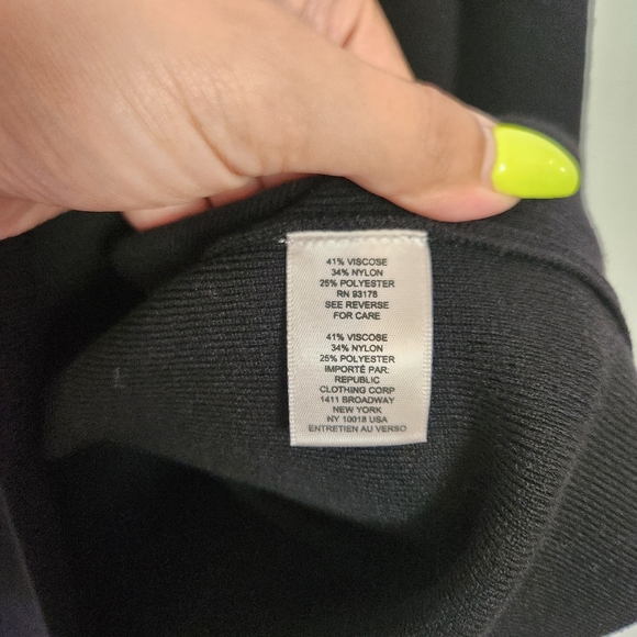 Catherine Malandrino Black Knit Square Neck Sweater Puff Sleeve Size 3X New NWT - Picture 7 of 10